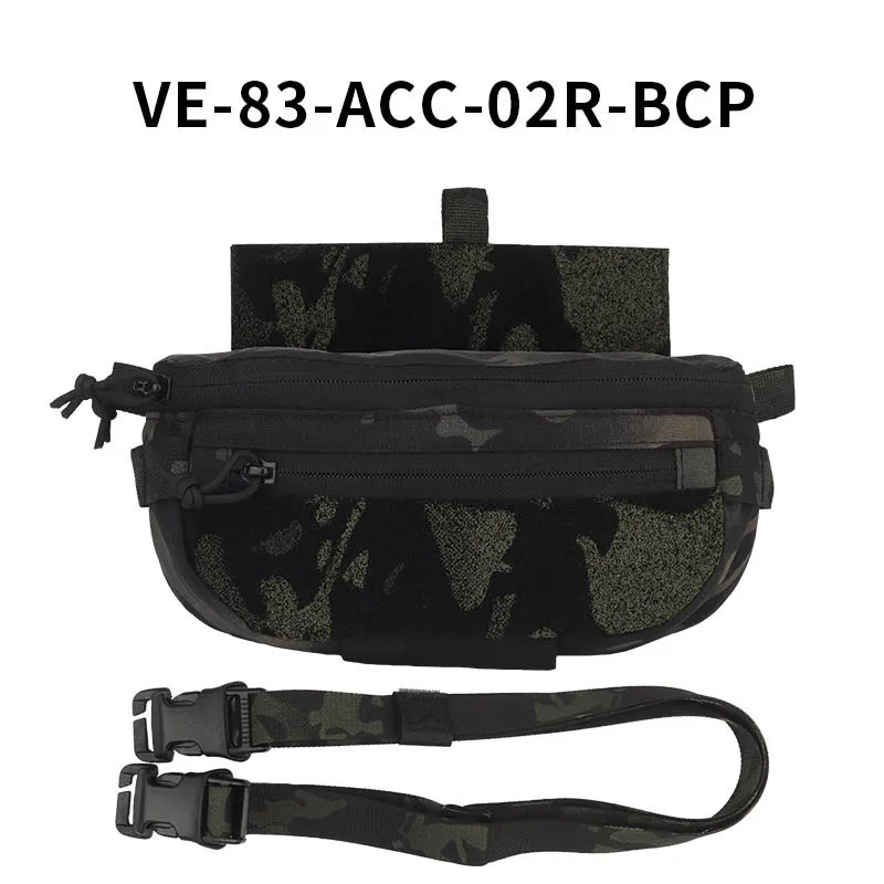 Tactical Hanger Pouch Compact Abdominal Dangler Pack Quick Release Shoulder Bag Integrates Hunting Vest Plate Carrier Airsoft