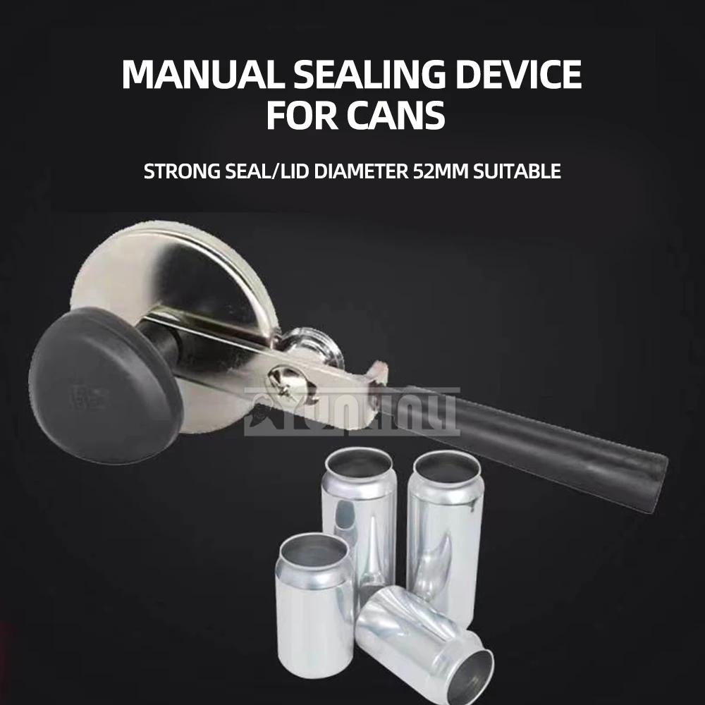 Manual Can Sealer Portable Bottle Sealing Machine Aluminum Cans Sealing Machine Plastic PET Cans Food-grade Aluminum Can