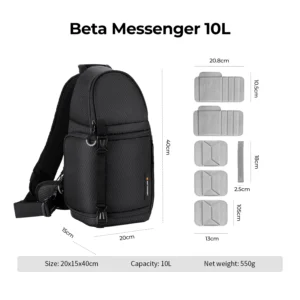 Alternative view of K&F Concept Portable Single Shoulder Camera Bag Multi-functional Capacity Backpack Waterproof Photography DSLR Lens Bags