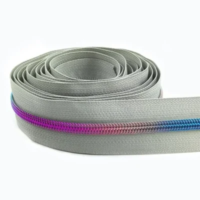 2/5/8/10M 5# Meetee Sewing Nylon Zipper Tape Clothes Zippers Puller Head Bag Jacket Zip Coil Closure Replace Repair Accessories