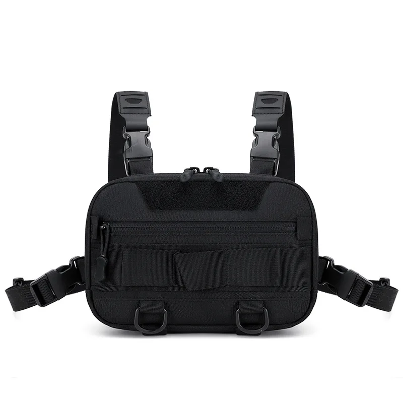 Men's Chest Bag Tactical Fishing Vest Backpack Travel Waterproof Molle Nylon Climbing Camping Backpacks Outdoor Rig Fanny Pack