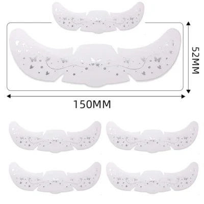 6Pcs/Set Glitter Skincare Freckles Face Tattoo Sparkle Temporary Tattoo Bow Love Kiss Makeup Patch Valentine's Day Face Tattoo