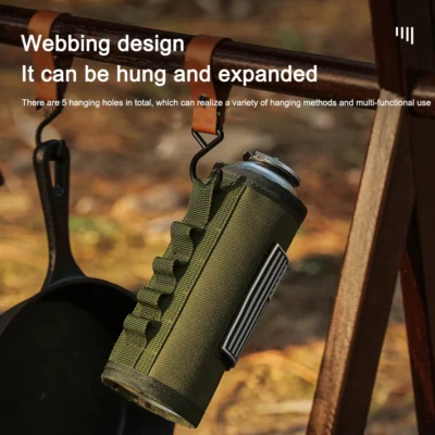 Camping Gas Can Protective Cover Tactical Fuel Cylinder Sleeve Outdoor Gas Tank Canister Storage Bag Case for Hunting