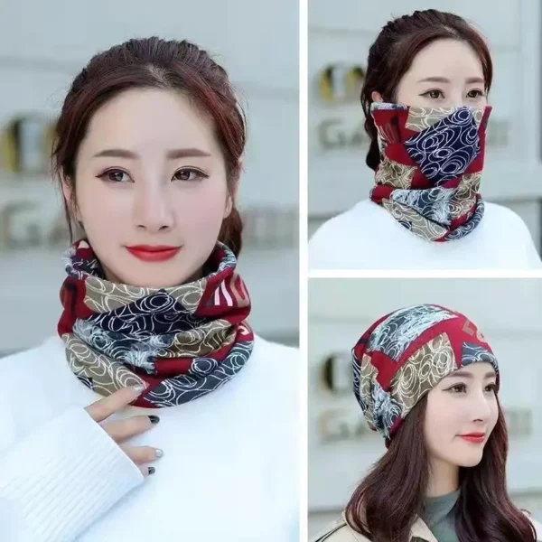 Fashion Double Head Cap Bib Twist Cap Multi-Functional Printed Scarf Cover Cap Neck Cap Face Mask Headscarf Cap C081