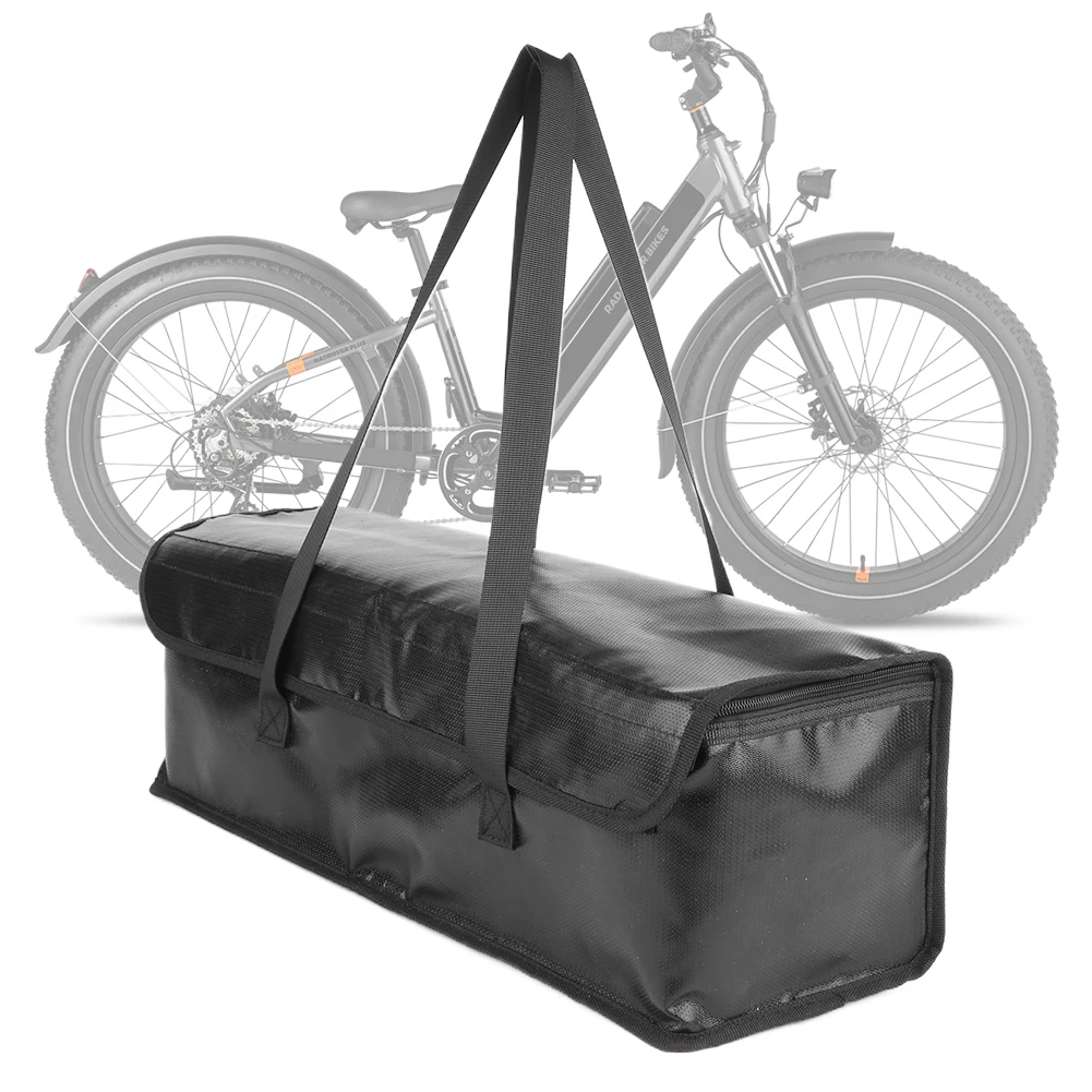 Ebike Battery Bag Fireproof Battery Bag Explosionproof Lithium Battery Storage Pouch Battery Transport Bag Ebike Accessories