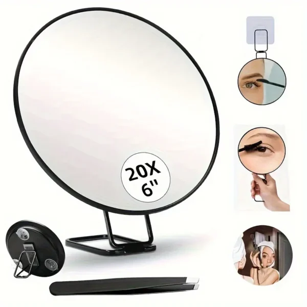Portable Magnifying Mirror Portable Handheld Magnifying Makeup Mirror for Home Travel Beauty Tool 10x/20x/30x Magnification