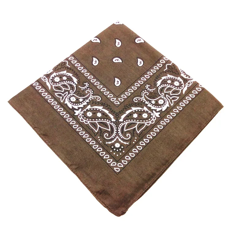 55cm*55cm Outdoor Sports Bandana Scarf Face Mask Riding Camping Cycling Headscarf Tube Wristband Paisley Headband Women Men