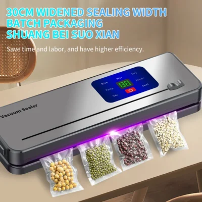 Vacuum sealing machine, portable USB rechargeable battery, comes with 10 vacuum bags, for food vacuum preservation