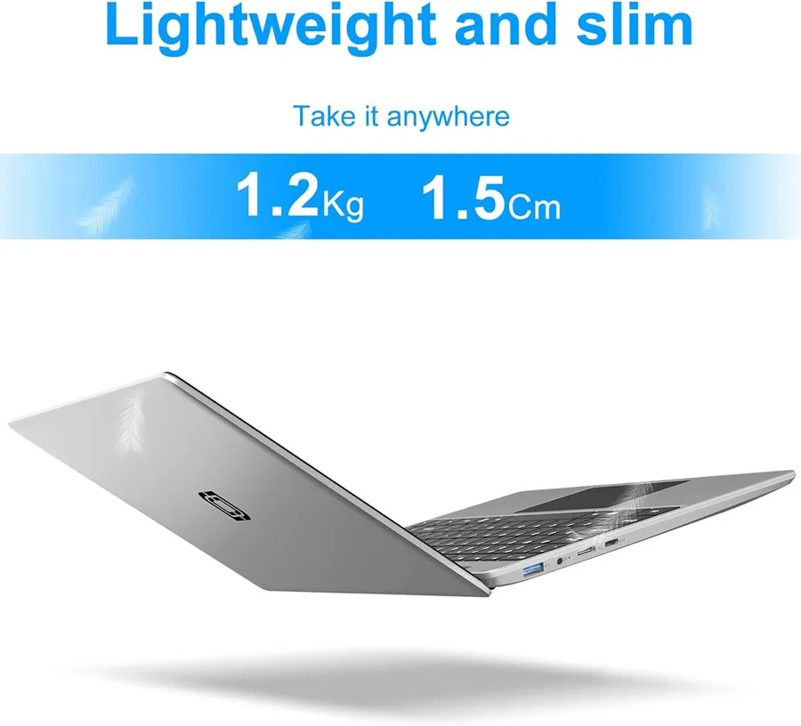 14 Inch 12GB LPDDR4 RAM 512GB SSD ROM  Windows 10 Computer Laptop PC 4-Core Processor WIFI 1080p FHD IPS Screen with Celeron