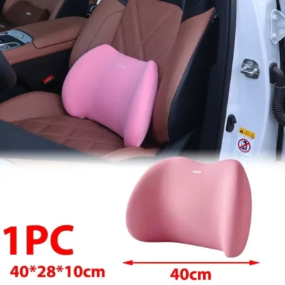 Auto Memory Foam Seat Cushion Set Headrest & Lumbar Pillow Support for Driving Comfort Car Back Neck Cushion Accessories
