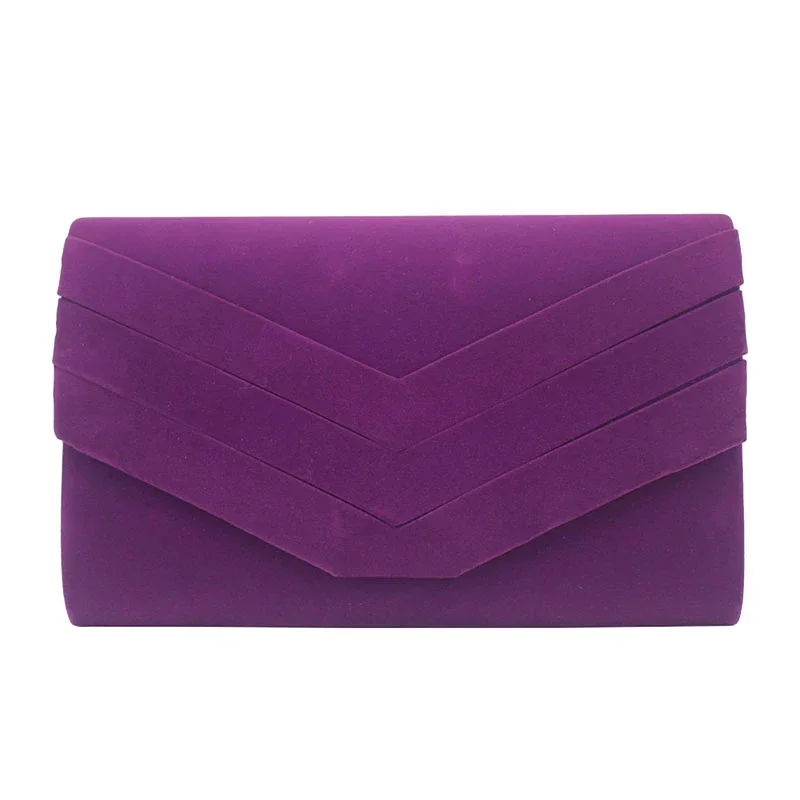 2024 Women Envelope Dinner Bag Single Shoulder Bag Crossbody Bag Velvet Handheld Bag Long Wallet Clutches for Party Wedding ﻿
