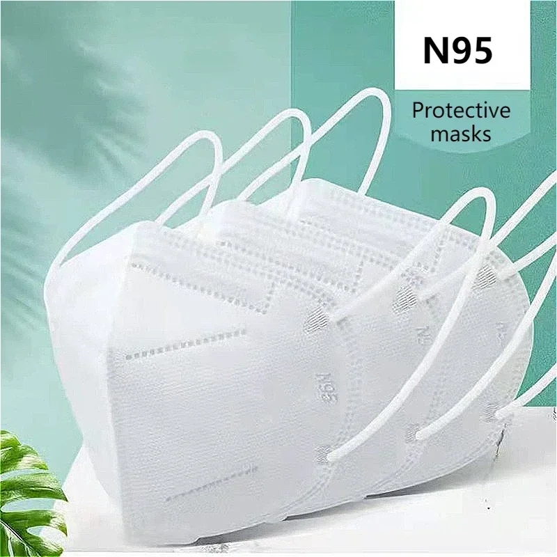 10 Pieces N95 Face Mask Disposable Protective Mask Health Protective Dust and Droplet Prevention Masks Breathable Design Mask