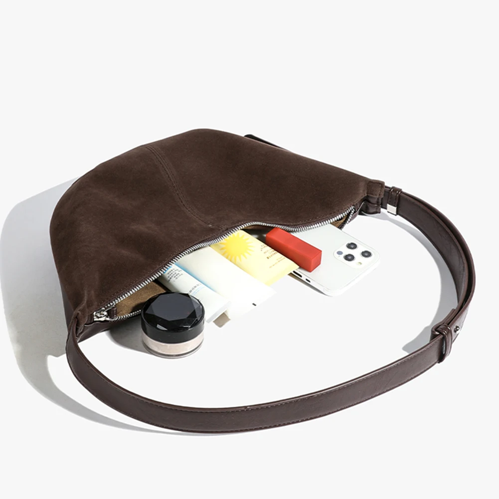 Simplicity Suede Zipper Ladies Shoulder Bags Trend 2024 Fashion Crossbody Bags for Women Winter Shopper Bag Bolsas Femininas