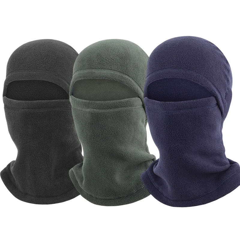 1pc Unisex's Balaclava Hat with Ear Warmer Solid Color Knitting Beanie Hat Breathable Face Mask For Outdoor Sports