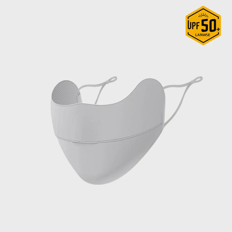 Gradient Ice Silk Face Mask Uv Sun Protection Summer Adjustable Breathable Men Women Outdoor Running Cycling Sports Mask