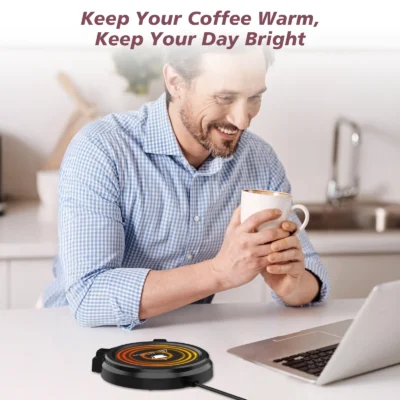 Coffee Mug Warmer Electric Cup Warmer Constant Temperature Coaster 3-Gear Cup Warmer Milk Tea Water Heating Pad Cup Heater US EU