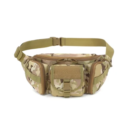 Outdoor Waist Bag Men's Waterproof  Camouflage Hunting Hiking Climbing Nylon Mobile Phone Belt Pack Combat Bags