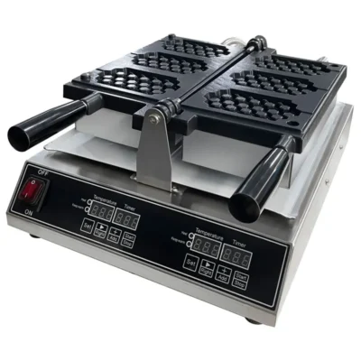 Commercial Kitchen Honeycomb Waffle Iron 3 Waffles On A Stick Waffle Maker Machine 110V 220V