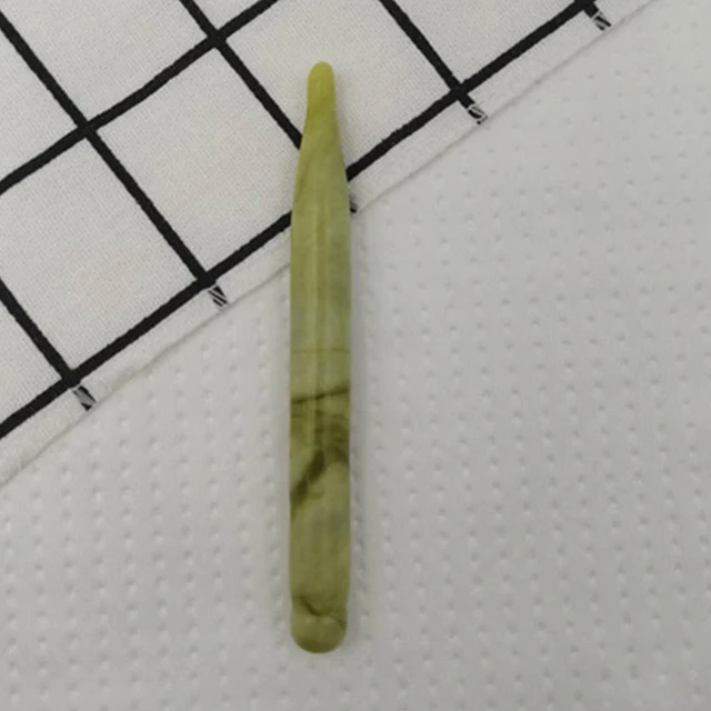 Natural Jade Rose Quartz Face Acupuncture Pen Guasha Massage Stick Obsidian Trigger Point Scraping Eye Jade Massager Beauty Tool