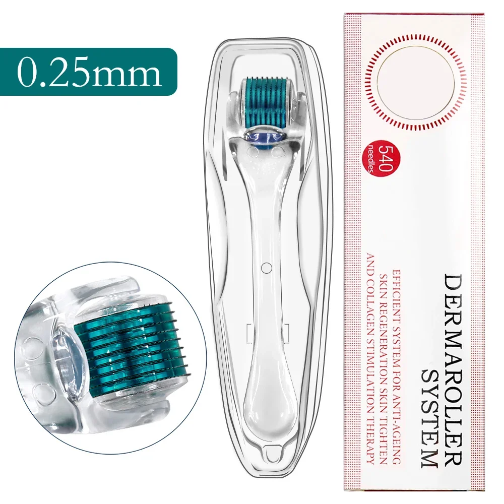 Titanium Derma Pen Roller Hair Growth Beard 540 Microneedle Roller for Facial Skin Care MTS Micro Needle Roller Mesotherapy Use