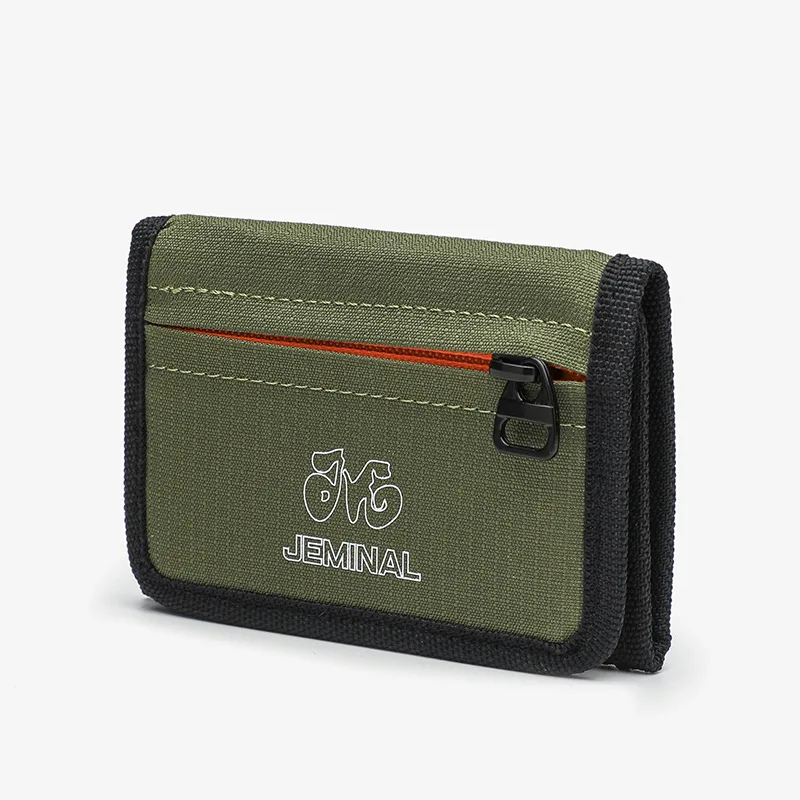 Japanese Style Nylon Trifold Casual Wallet for Male Men Women Young Novelty Money Bag Purse Zipper Coin ID Card Holder Purse