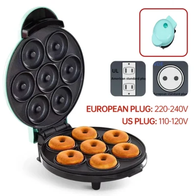 7-hole Donut Machine, Cake Breakfast Machine, European Standard 220V, American Standard 110V Mini Baking Machine