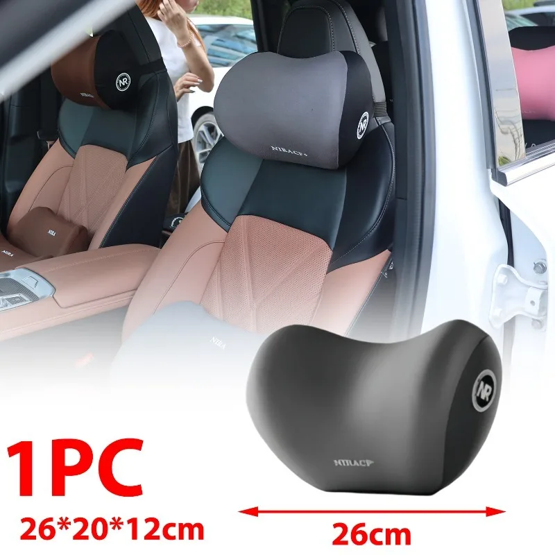 Auto Memory Foam Seat Cushion Set Headrest & Lumbar Pillow Support for Driving Comfort Car Back Neck Cushion Accessories