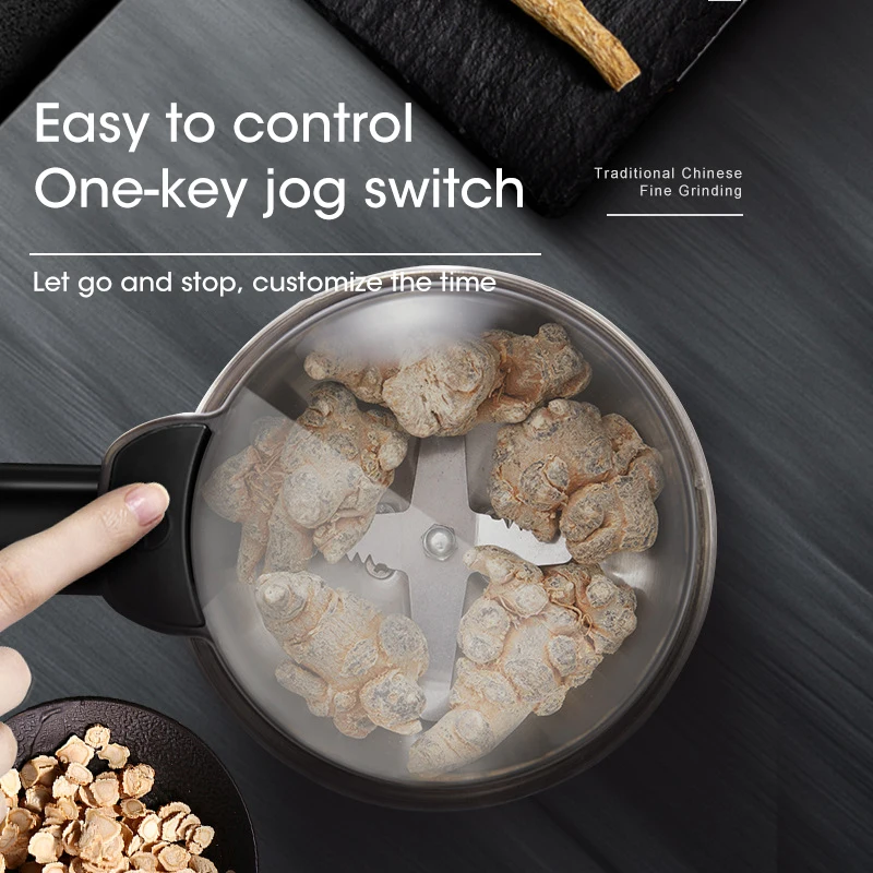 400W Kitchen Cereal Nuts Beans Spices Grains Grinder Machine Electric Coffee Grinder  Multifunctional Home Coffee Grinder 220V
