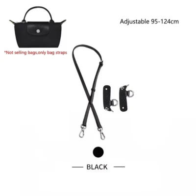 Cow Leather Replacement Crossbody Bag Strap Fit for Longchamp 2025 Mocha Moka mini shoulder strap without punching modification