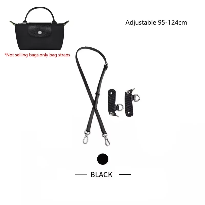 Cow Leather Replacement Crossbody Bag Strap Fit for Longchamp 2025 Mocha Moka mini shoulder strap without punching modification