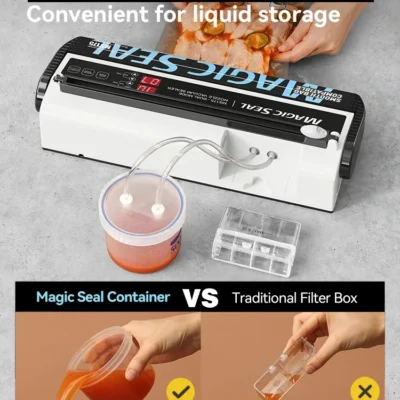 MAGIC SEAL MS175 Vacuum Sealer Machine For Sous Vide Food Plastic Bag Sealer Kitchen Packer Household Sealing Pakaging Machine