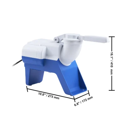 VEVOR Ice Crushers Machine 176lbs Per Hour Electric Snow Cone Maker with Cover and Bowl for Margaritas Home and Commercial Use