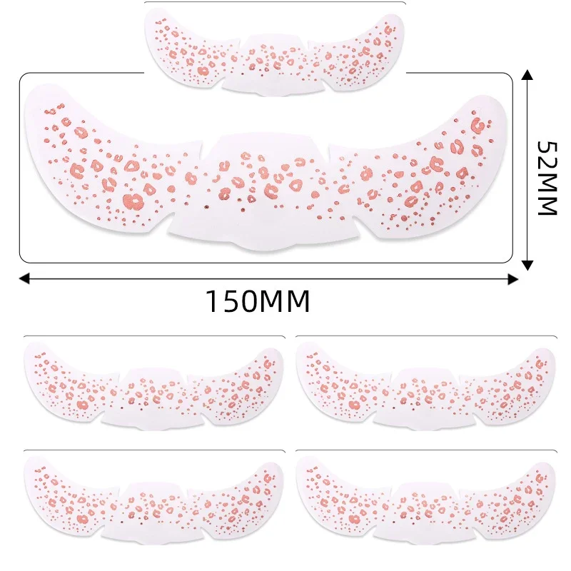 6Pcs/Set Glitter Skincare Freckles Face Tattoo Sparkle Temporary Tattoo Bow Love Kiss Makeup Patch Valentine's Day Face Tattoo