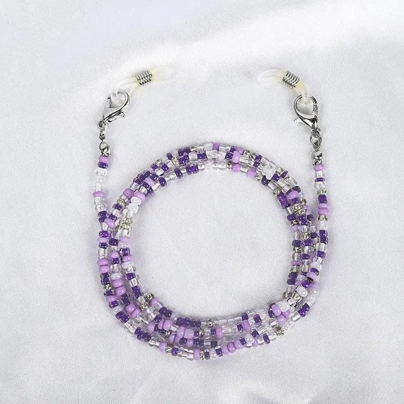 Boho Beaded Glasses Chains Colored Mask Strap Women Face Mask Lanyard Anti Slip Women's Neck Chain For Eyeglass Sunglasses