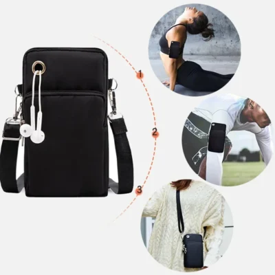 Universal Mobile Phone Bag Iphone 13 Huawei Shoulder Cross-body Package Women Sport Pouch Unisex Arm Wrist Bags Butterfly Print