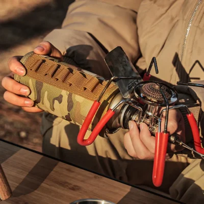 Camping Gas Can Protective Cover Tactical Fuel Cylinder Sleeve Outdoor Gas Tank Canister Storage Bag Case for Hunting