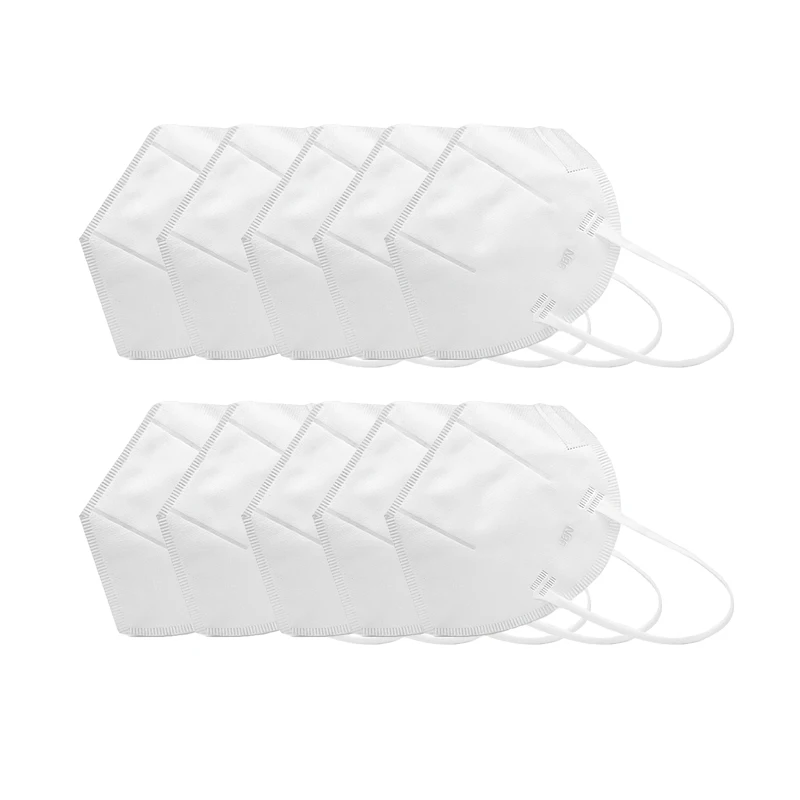 10 Pieces N95 Face Mask Disposable Protective Mask Health Protective Dust and Droplet Prevention Masks Breathable Design Mask
