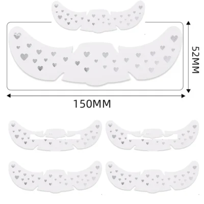 6Pcs/Set Glitter Skincare Freckles Face Tattoo Sparkle Temporary Tattoo Bow Love Kiss Makeup Patch Valentine's Day Face Tattoo