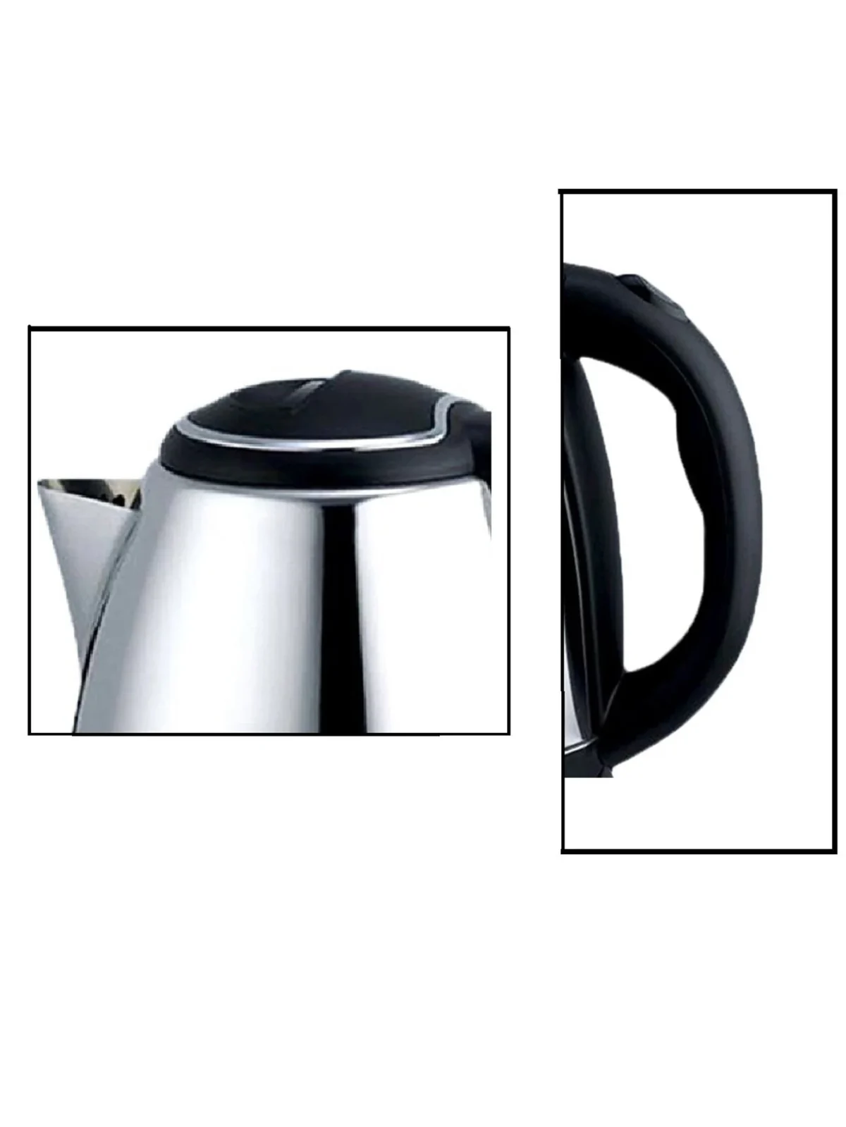 Stainless steel electric kettle.Mesh water outlet design, 360-degree rotating base, 2L to meet the needs of a family