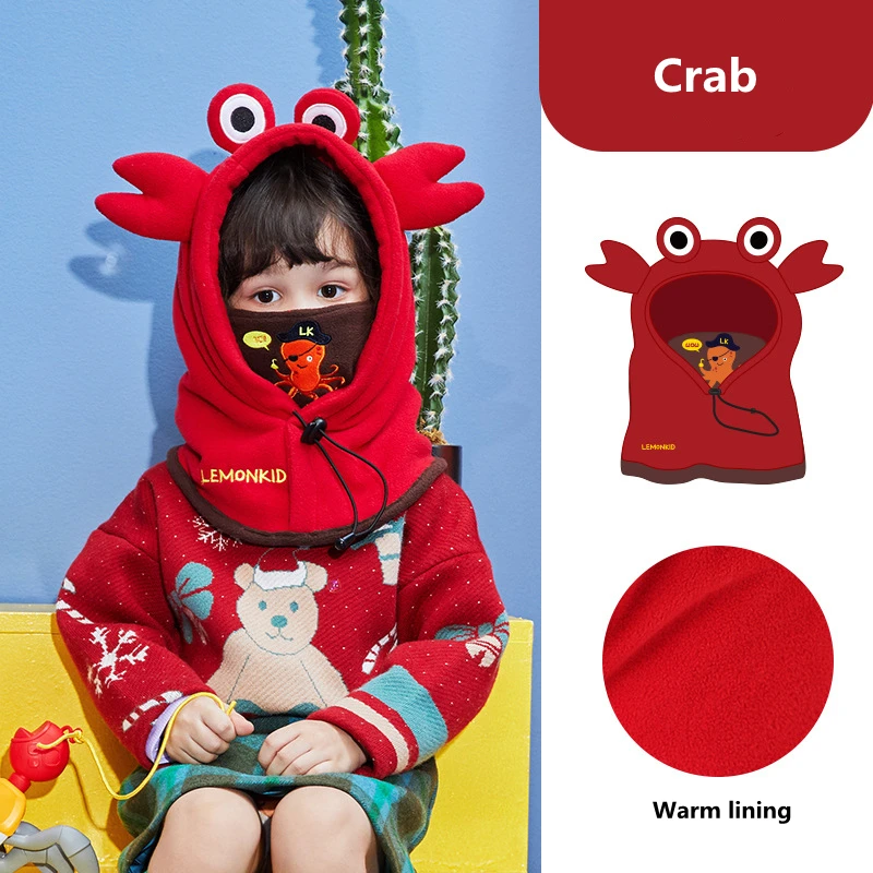 Kids Winter Fleece Warmer Balaclava Cap Thermal Tactical Military Helmet Windproof Full Face Mask Cover Ski Beanies For Boy Girl