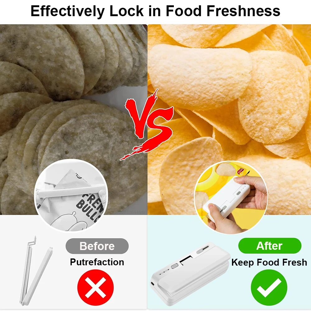 Plastic Bag Sealer Mini Sealing Machine Thermal Plastic Bag Sealants Heat Sealing Machine for Plastic Bags Handheld Heat Sealer