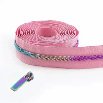 2/5/8/10M 5# Meetee Sewing Nylon Zipper Tape Clothes Zippers Puller Head Bag Jacket Zip Coil Closure Replace Repair Accessories