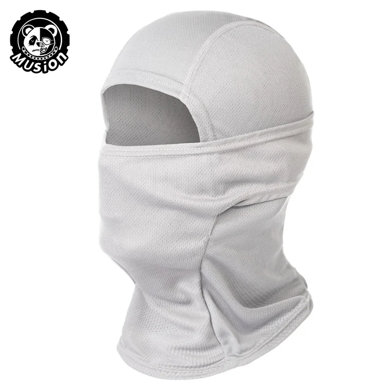 Musion Motorcycle Balaclava Sun Protection Full Face Mask Breathable Mesh Airsoft Mask Balaclava Bicycle Cycling Head Cover Unde