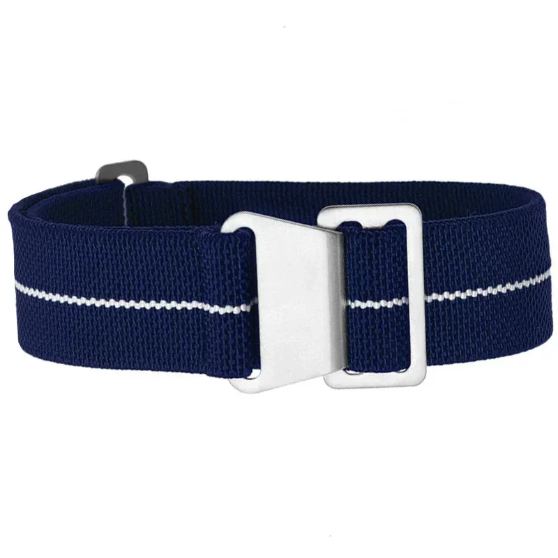 60s French Troops Parachute Bag Elastic Watch Strap 20mm 22mm Nylon Watchbands Man's Universal Smart Watch Fabric Wristband