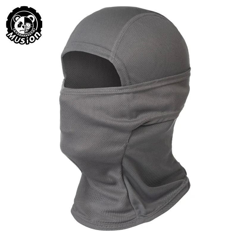 Musion Motorcycle Balaclava Sun Protection Full Face Mask Breathable Mesh Airsoft Mask Balaclava Bicycle Cycling Head Cover Unde