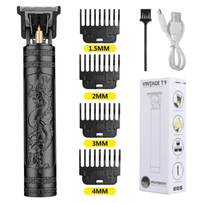Retro T9 Original Haircutting Machine Set Jackets Trimmer Men's Electric Shaver Male Lence Pro Barber Shaver for Sensitive Areas