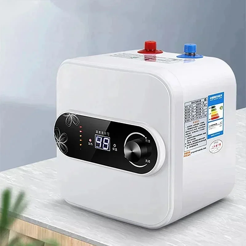 220V 110V 1500W 8L Water Storage Instant Electric Water Heater Rapid Heat Insulation Digital Display Thermostat Knob Control