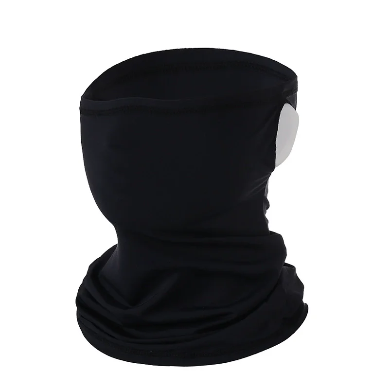 Summer Ice Silk Face Mask Outdoor Cycling Face Cover UV Protection Breathable Neck Warmer Scarf Ear Motorcycle Bandana Facemask