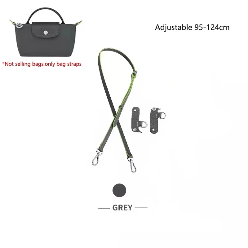 Cow Leather Replacement Crossbody Bag Strap Fit for Longchamp 2025 Mocha Moka mini shoulder strap without punching modification