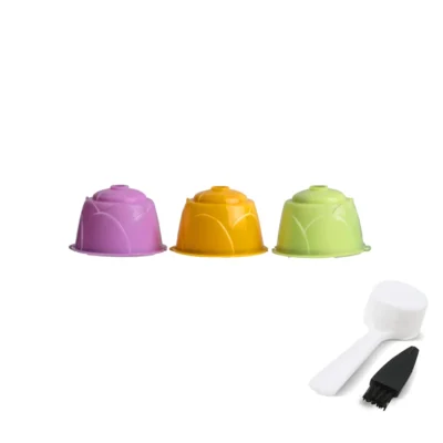 for Dolce Gusto Reusable Pods Refillable Coffee Capsule Filters fit Nescafe MiniMe Infinissma Piccolo Genio2 Dolce Gusto Tool
